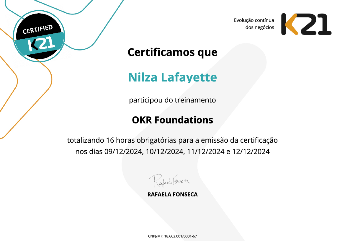 Certificado K21